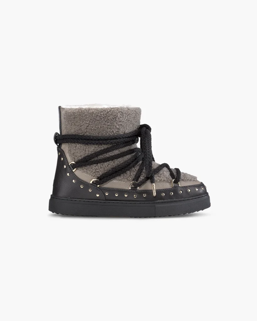 Botines de nieve y borrego Curly Rock Inuikii taupe mujer para CLNDSTNO