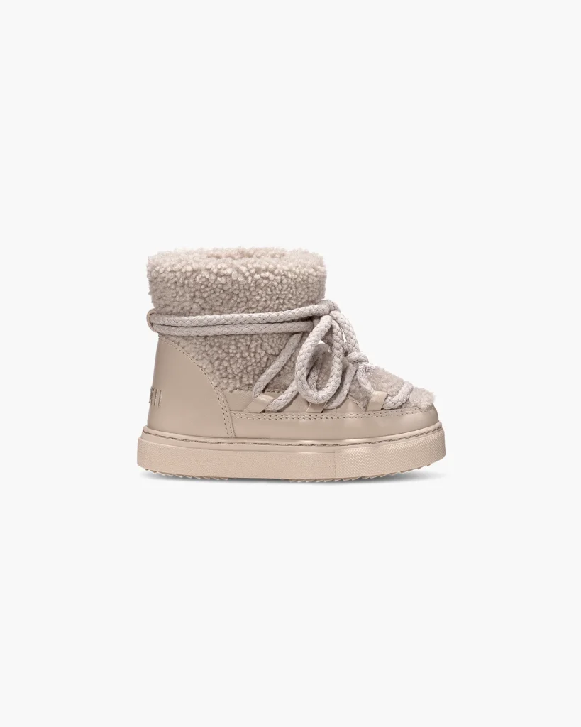 Botines de borrego rizado Curly Kids Inuikii gris para CLNDSTNO