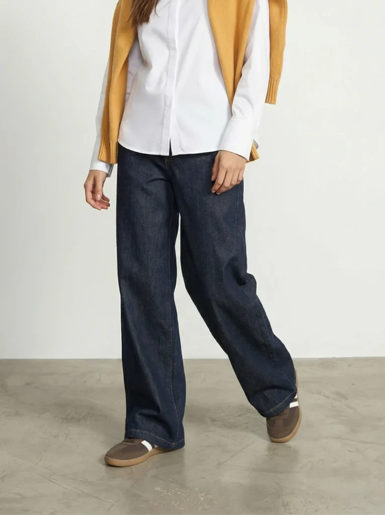 Vaqueros rectos denim azul oscuro mujer JJL Collection
