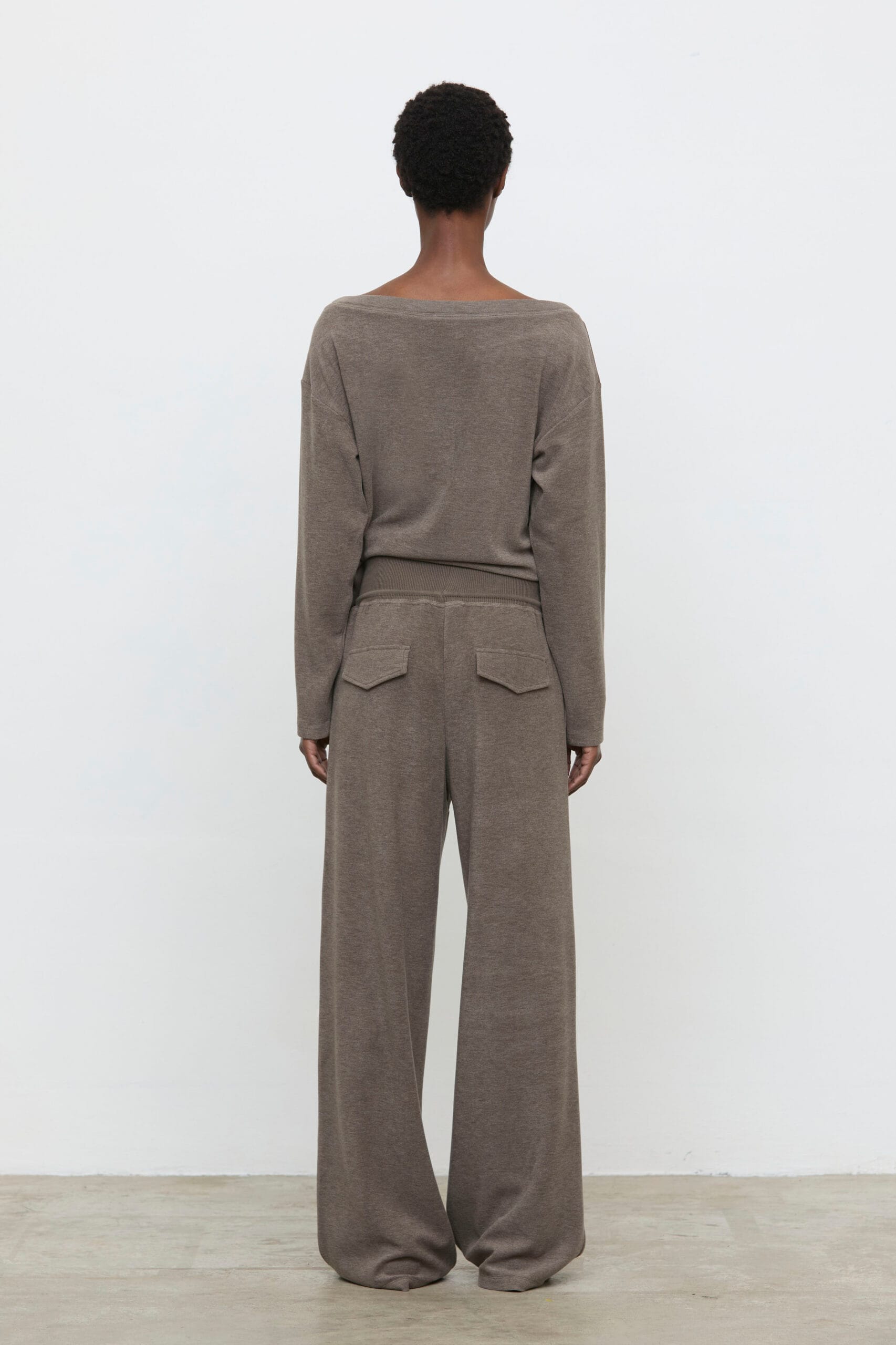Pantalón de punto fluido ancho con cordón ajustable Eleh - Imagen 2