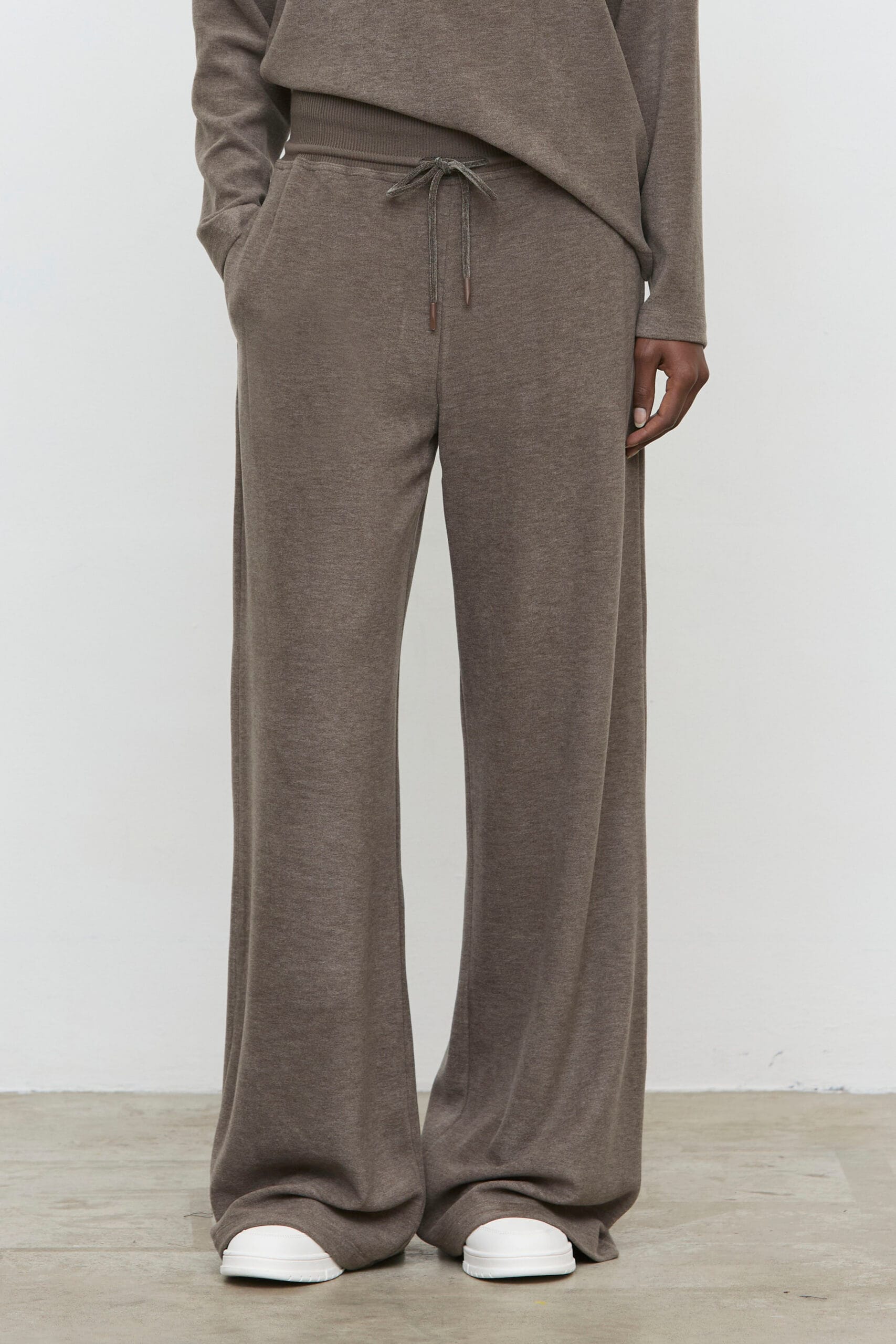 Pantalón de punto fluido ancho con cordón ajustable Eleh - Imagen 3