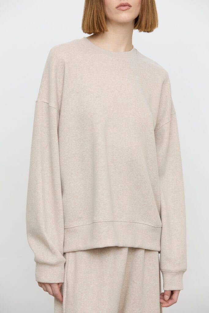 Sudadera de punto fino oversize Eleh beige