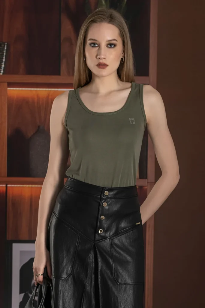 Camiseta de tirantes verde de FourSoul para CLNDSTNO