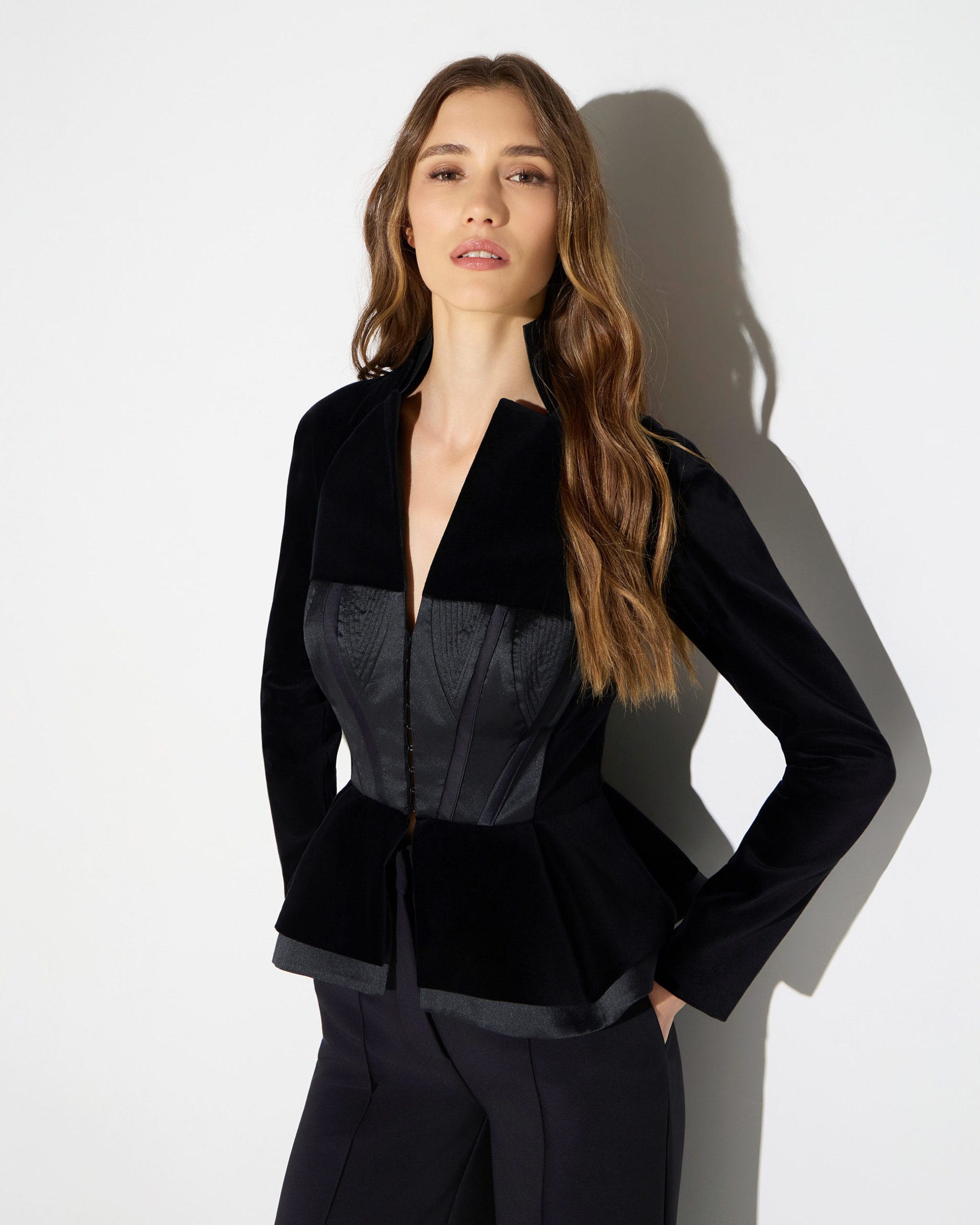 Chaqueta de terciopelo y gazar - Pronto